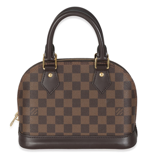 Louis Vuitton Damier Ebene Alma BB Canvas Handbag 3