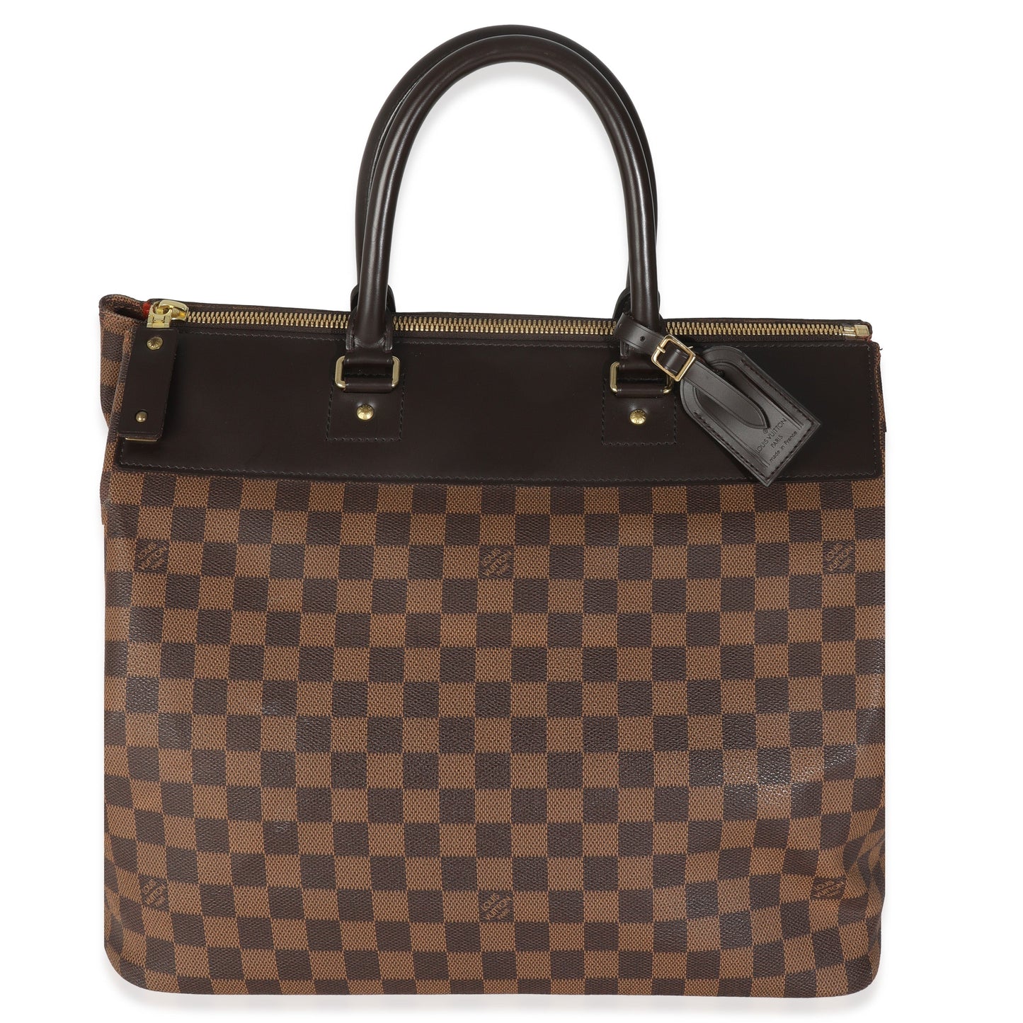 Louis Vuitton Damier Ebene Greenwich PM Canvas Handbag