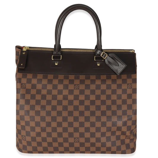 Louis Vuitton Damier Ebene Greenwich PM Canvas Handbag