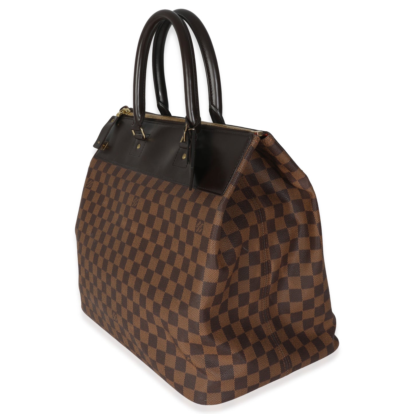 Louis Vuitton Damier Ebene Greenwich PM Canvas Handbag