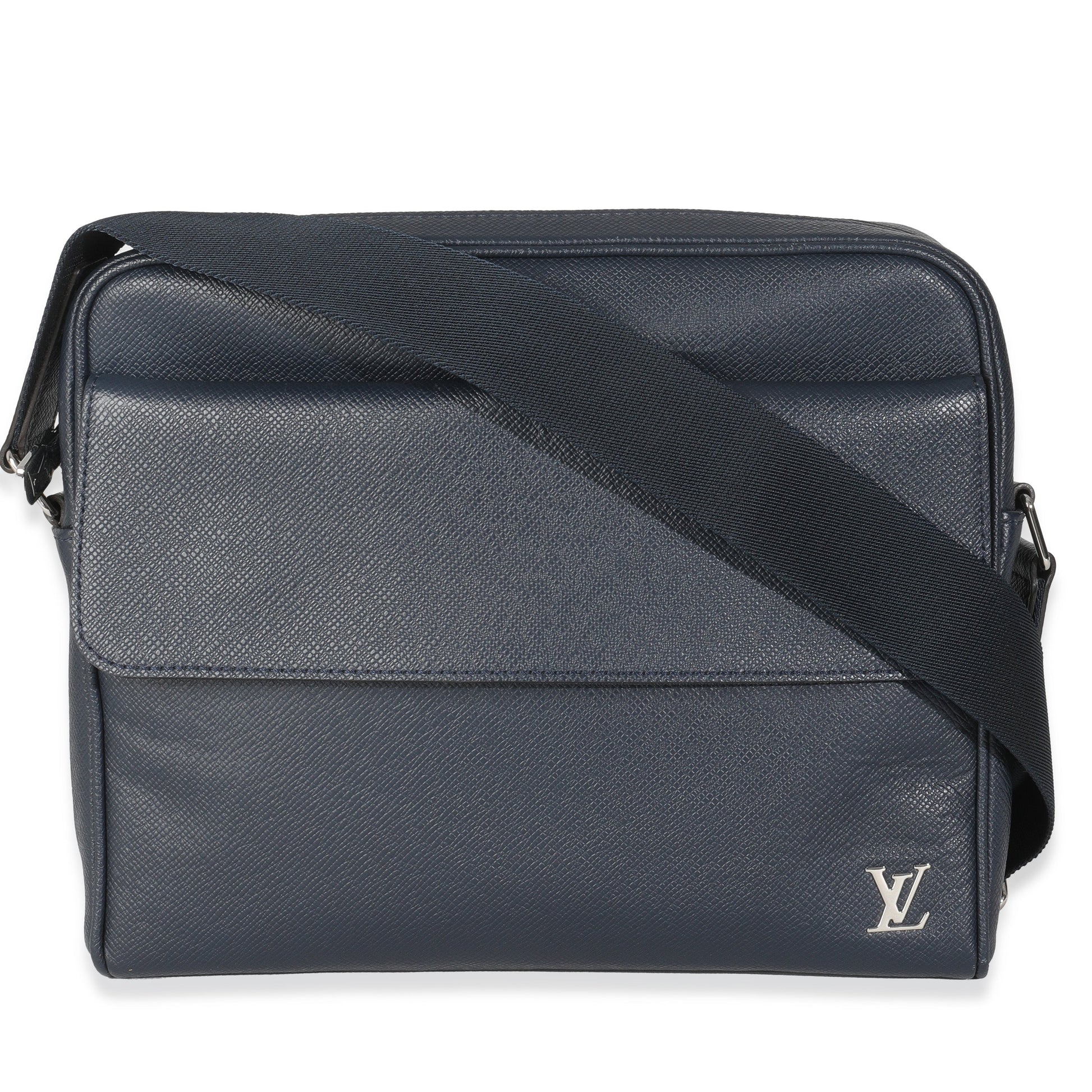 Louis Vuitton Taiga Alex Messenger Navy Crossbody Bag