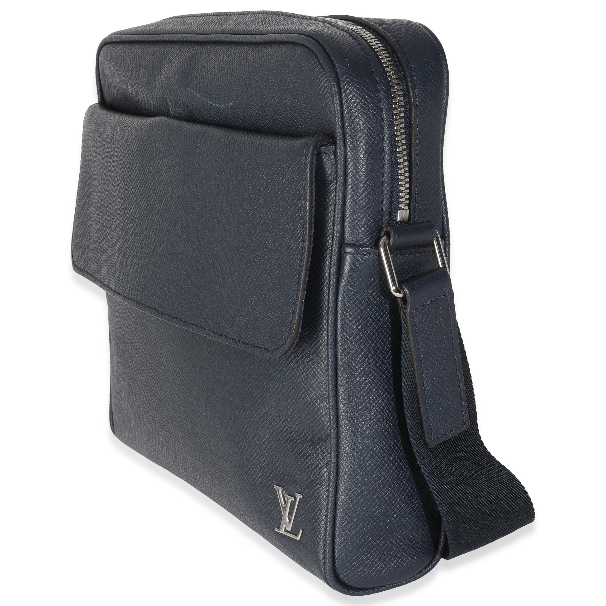 Louis Vuitton Taiga Alex Messenger Navy Crossbody Bag