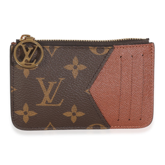 Louis Vuitton Cognac Romy Holder Monogram Canvas Wallet Case