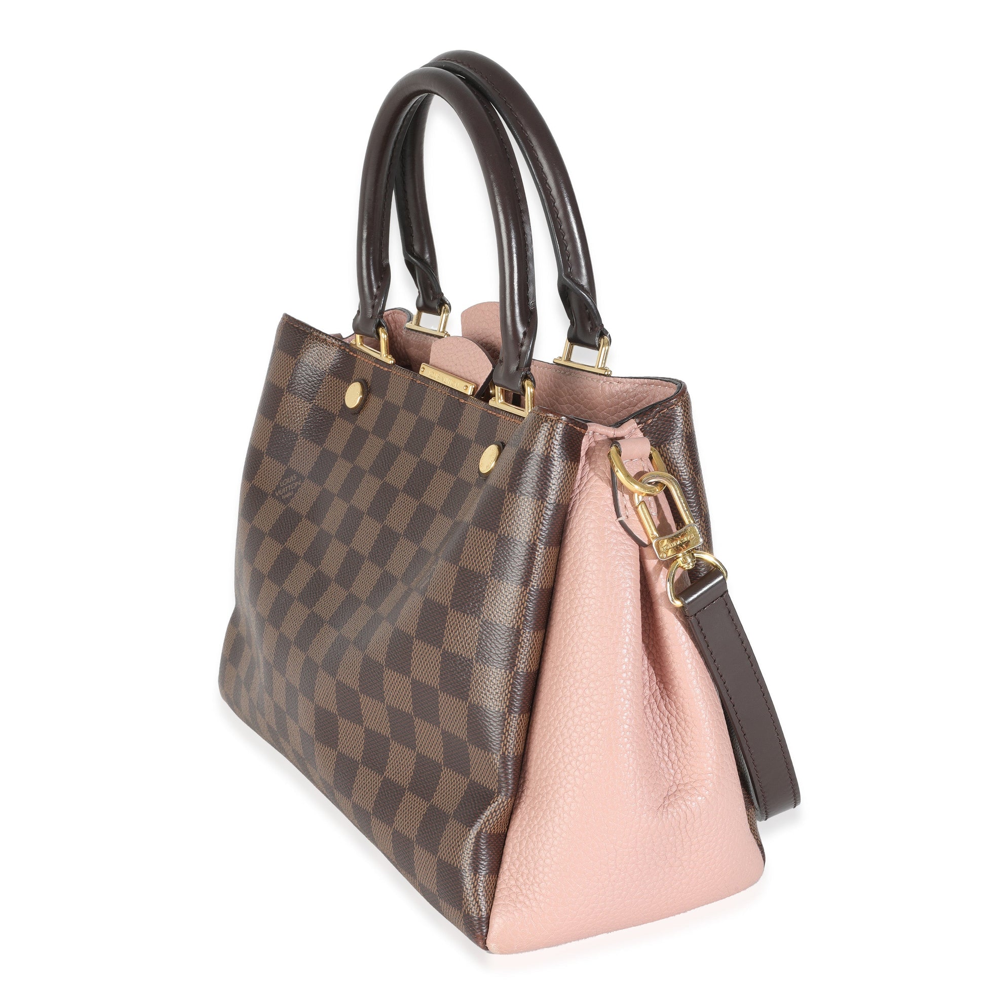 Louis Vuitton Magnolia Damier Ebene Brittany Canvas Handbag