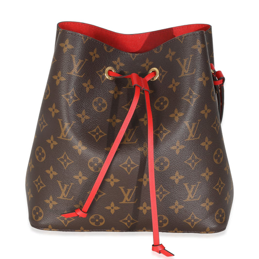 Louis Vuitton Coquelicot Neonoe MM Monogram Canvas Handbag