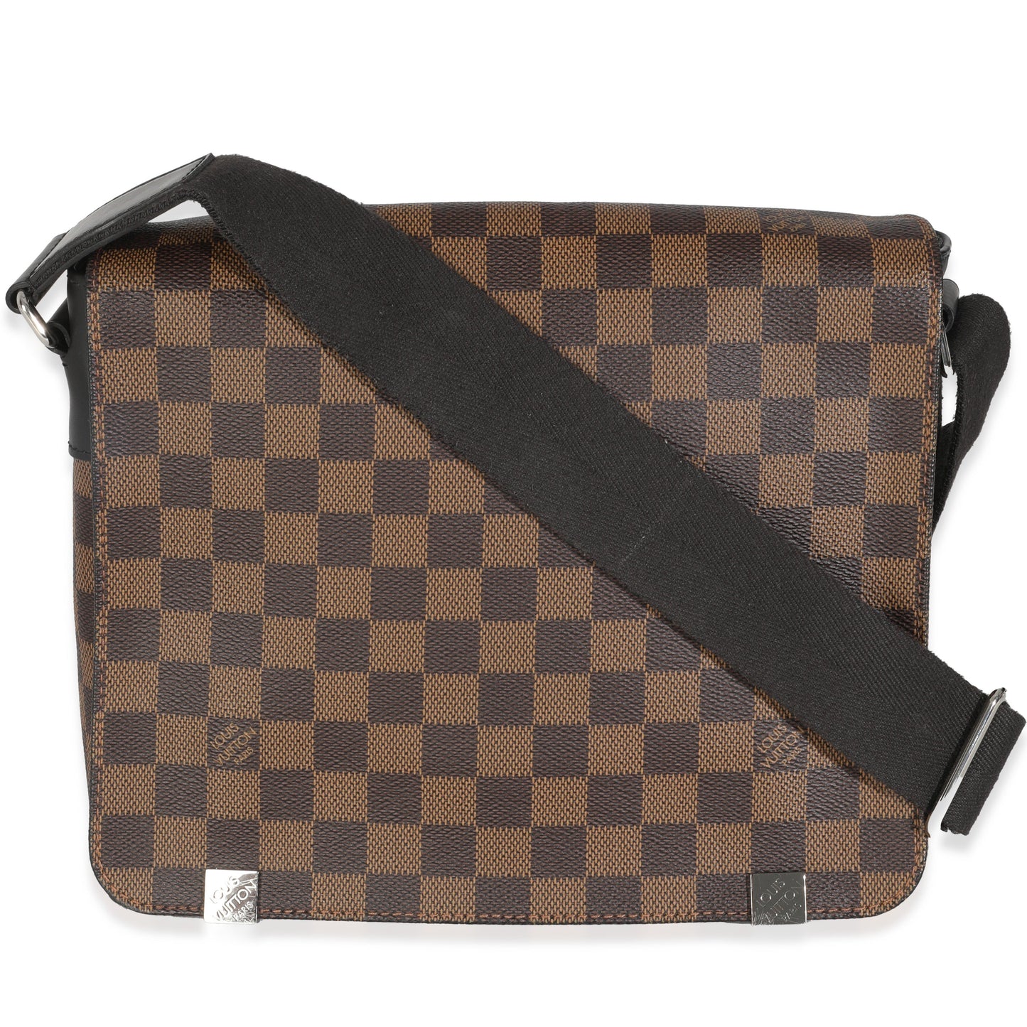 Louis Vuitton Damier Ebene District PM Canvas Handbag