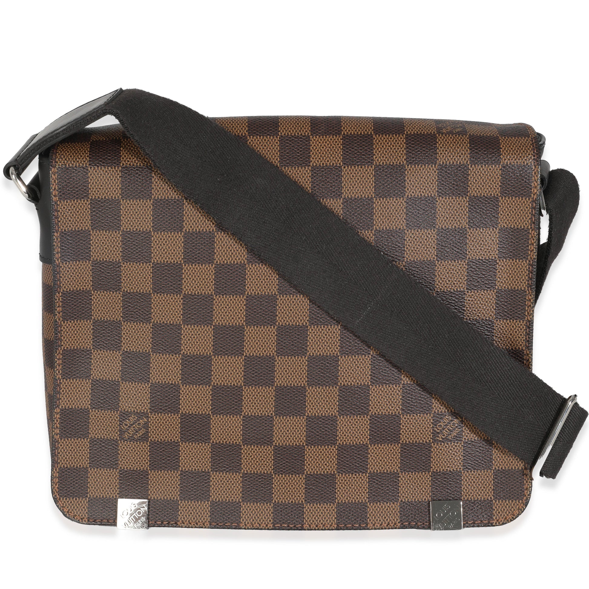 Louis Vuitton Damier Ebene District PM Canvas Handbag