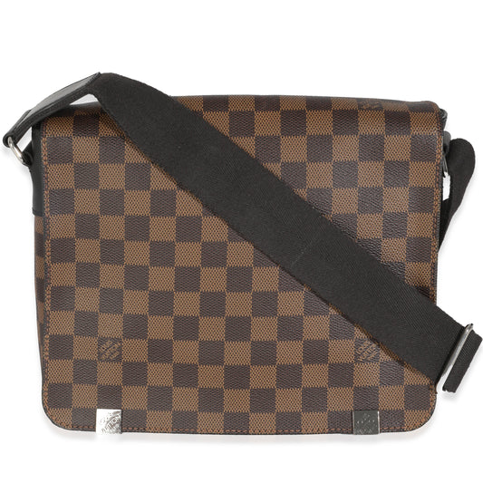 Louis Vuitton Damier Ebene District PM Canvas Handbag