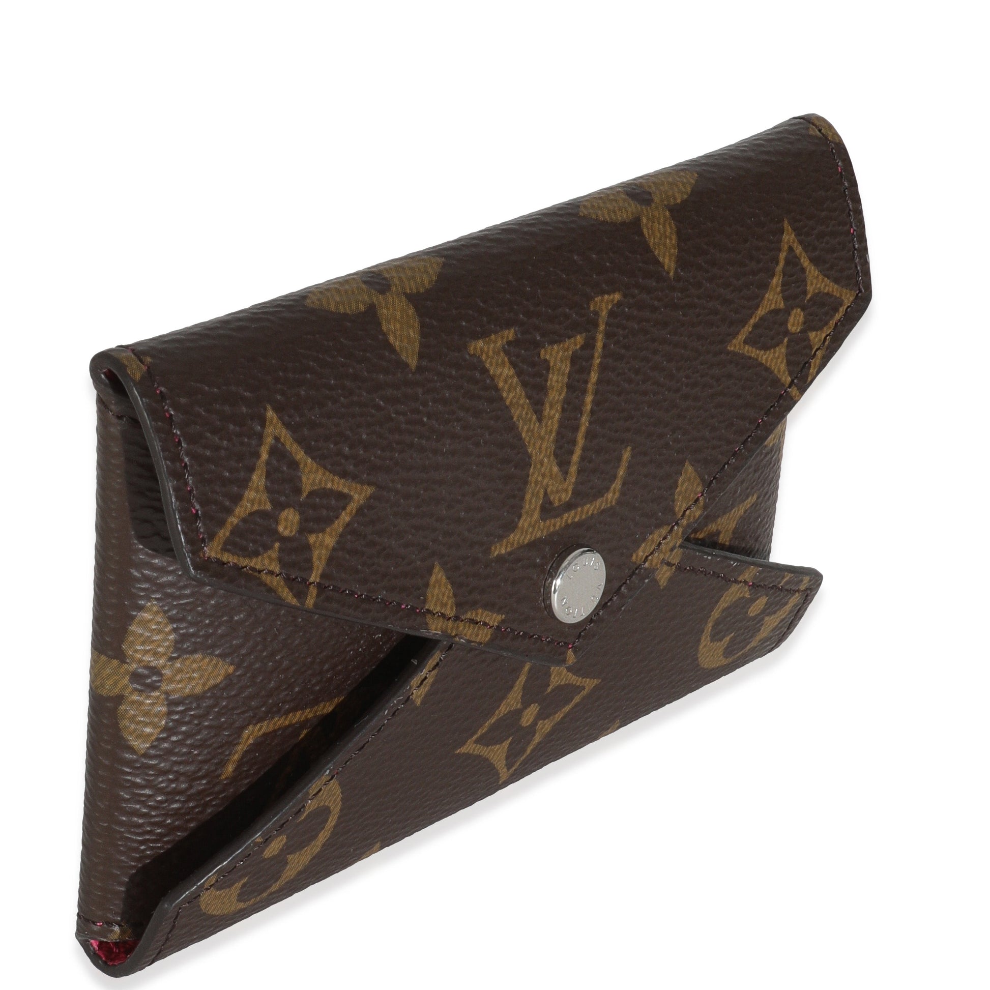 Louis Vuitton Pondichery Kirigami Holder Monogram Canvas Pink Wallet Case Card Holder