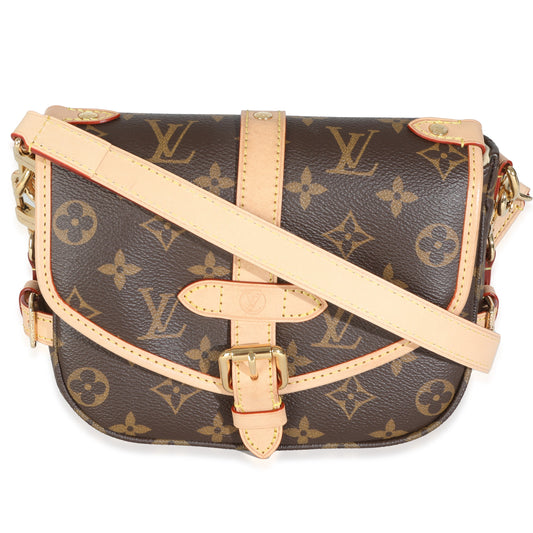 Louis Vuitton Saumur BB Monogram Canvas Handbag