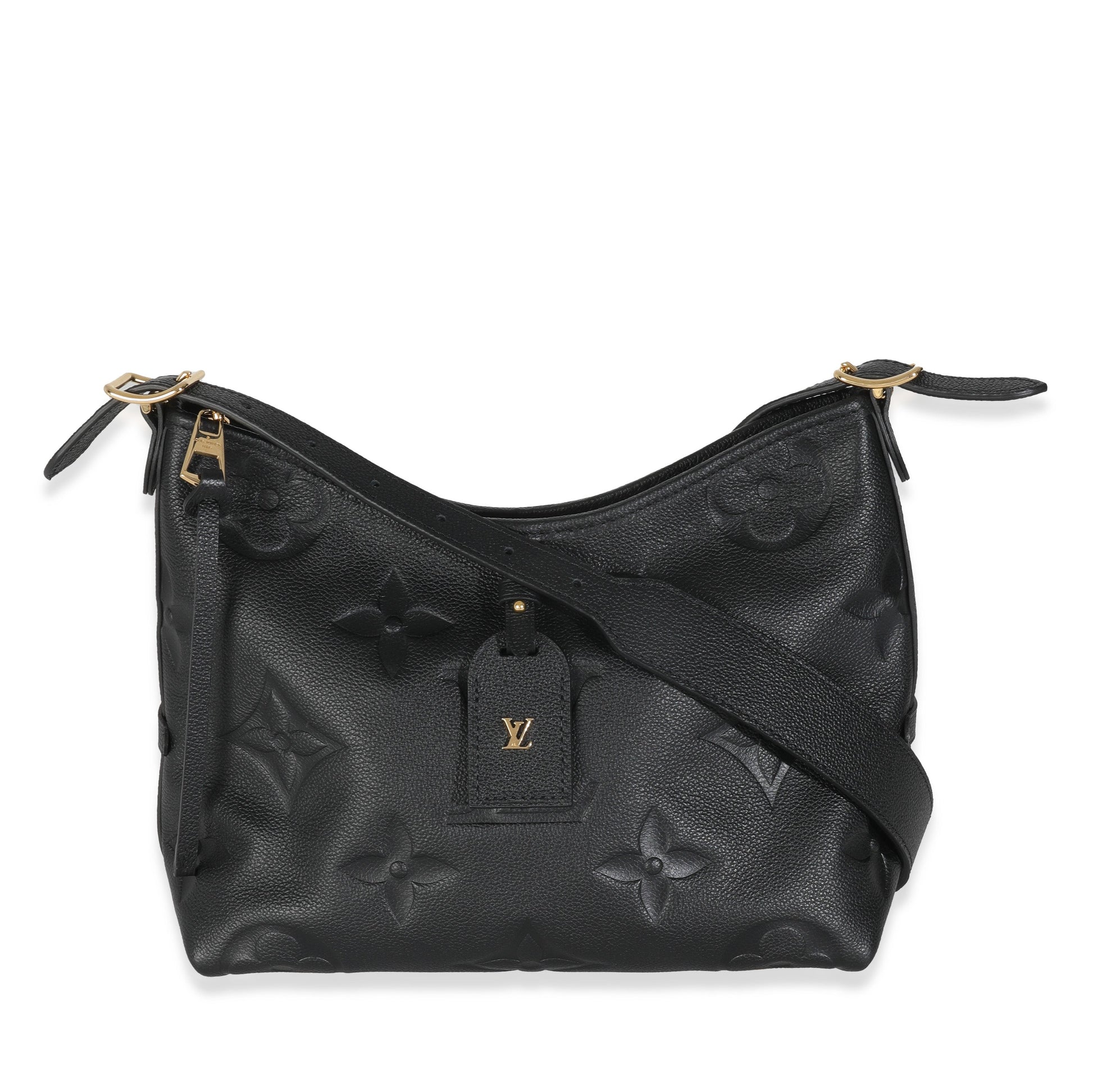 Louis Vuitton Empreinte Carryall PM Monogram Black Handbag