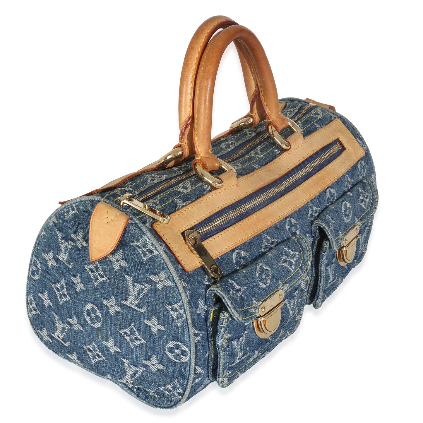 Louis Vuitton Neo Speedy Monogram Denim Blue Handbag