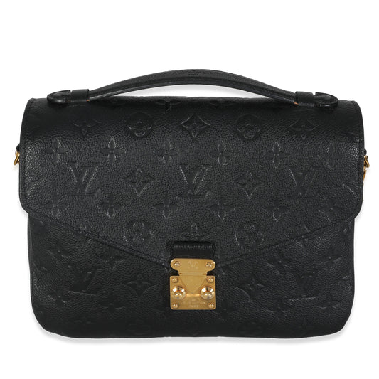 Louis Vuitton Empreinte Pochette Metis Monogram Black Clutch Bag 5