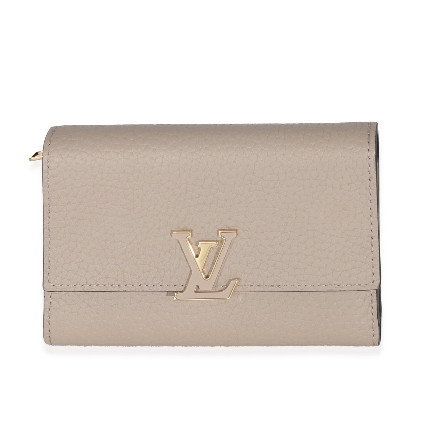 Louis Vuitton Galet Taurillon Capucines Compact Wallet Case