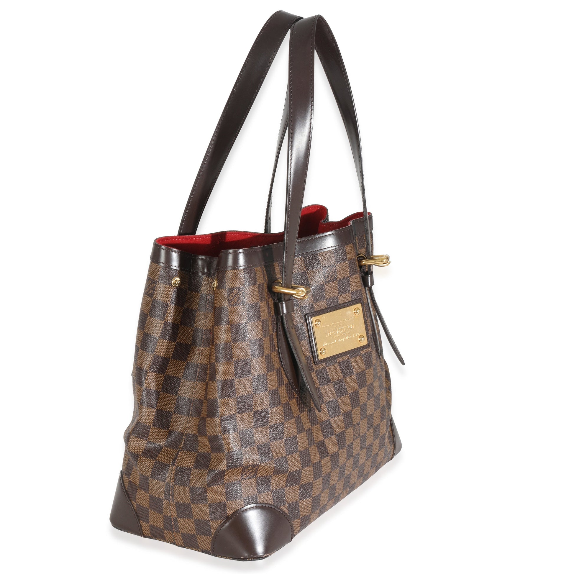 Louis Vuitton Damier Ebene Hampstead MM Canvas Handbag Hampstead Mm