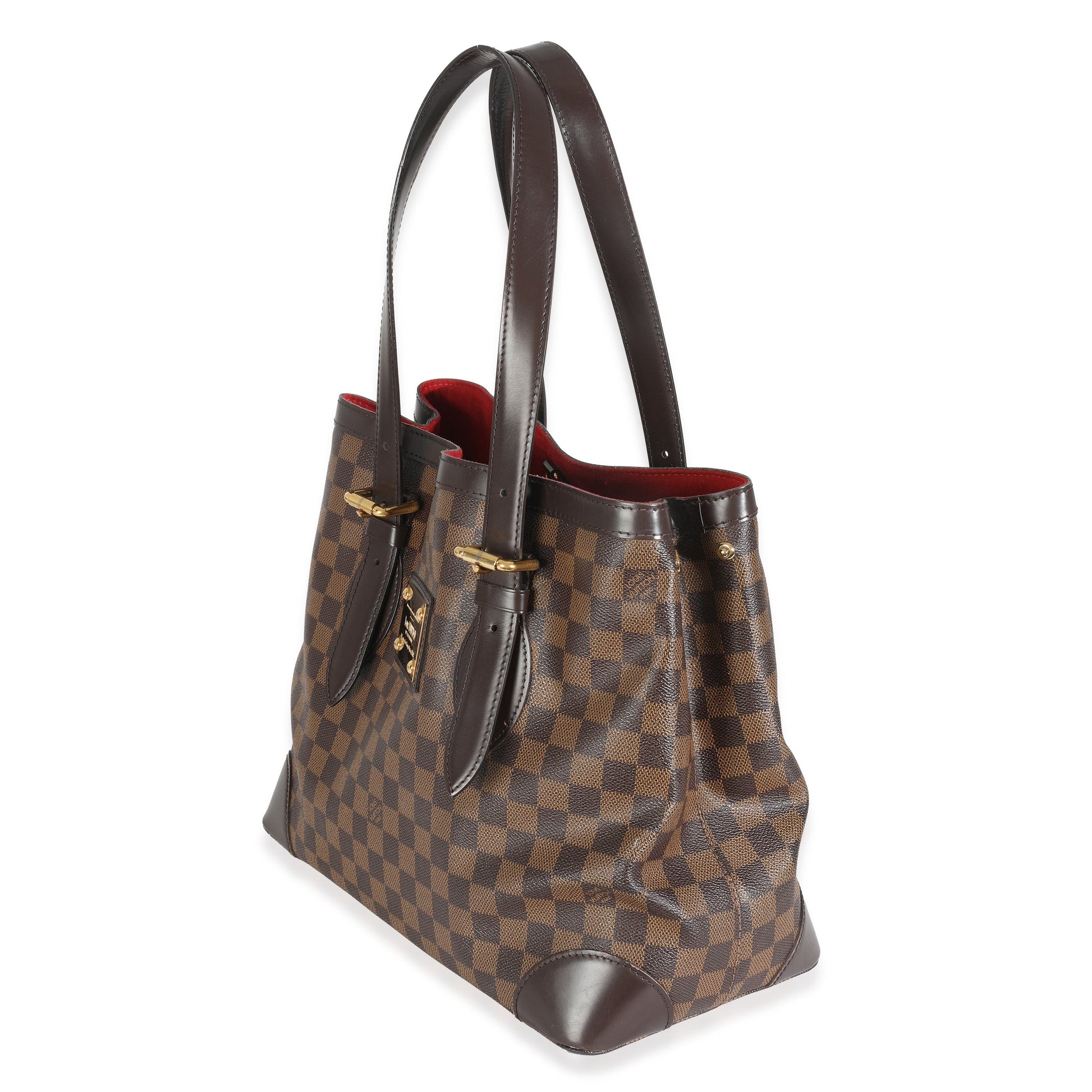 Louis Vuitton Damier Ebene Hampstead MM Canvas Handbag Hampstead Mm