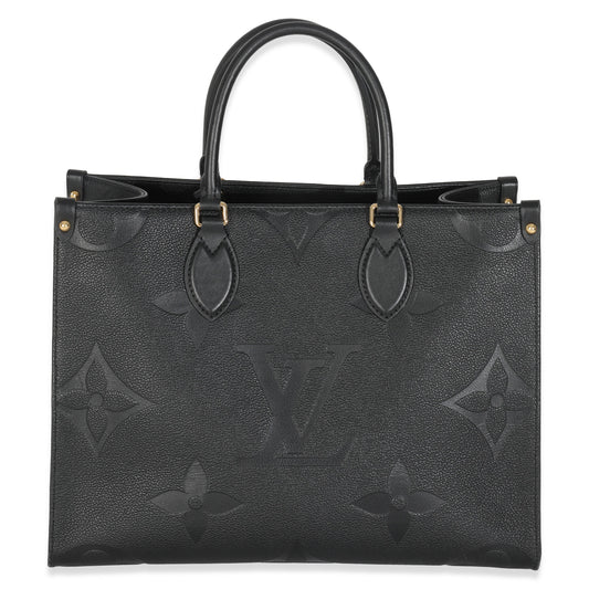 Louis Vuitton Giant Empreinte Onthego MM Monogram Black Handbag