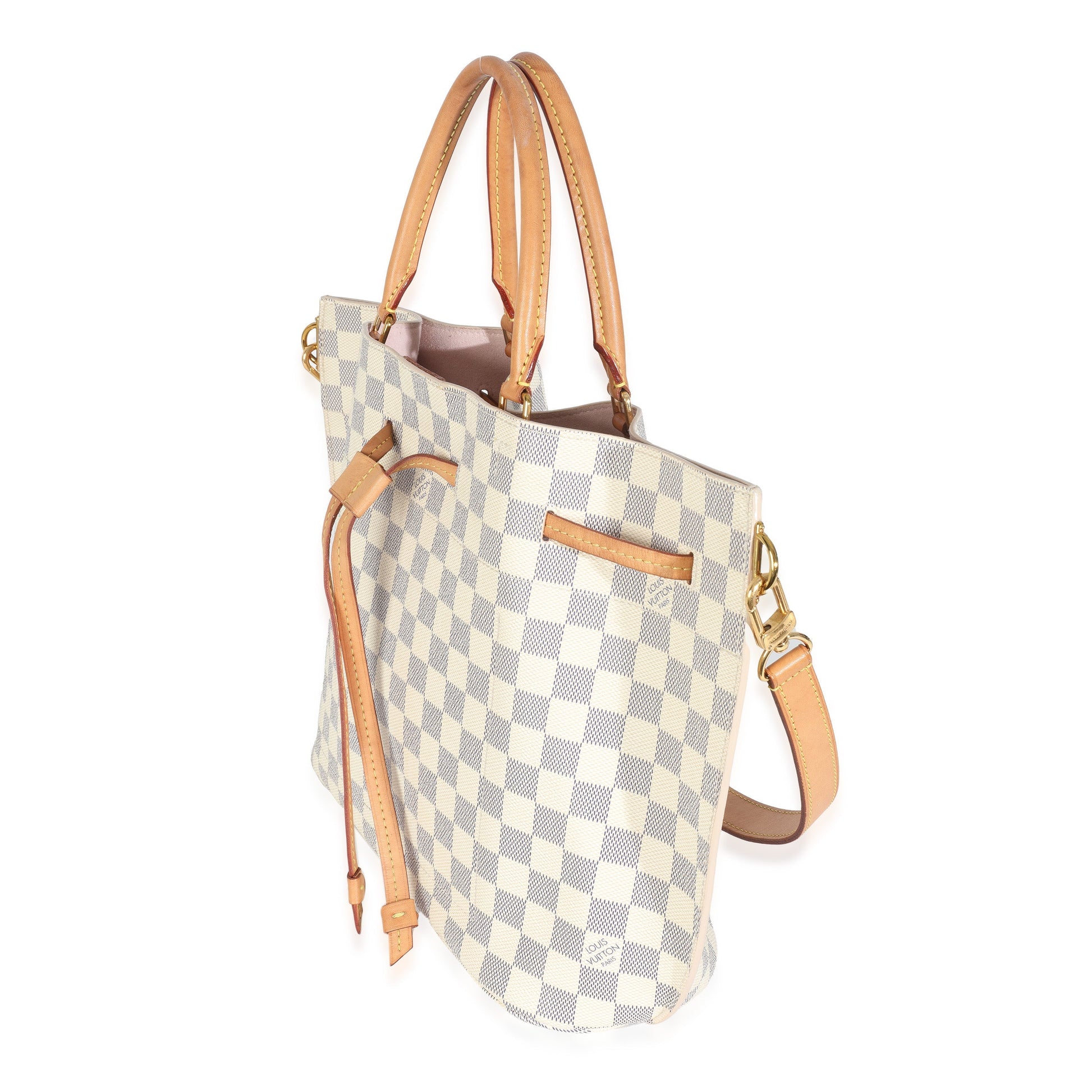 Louis Vuitton Damier Azur Girolata Canvas Handbag Canvas Girolata