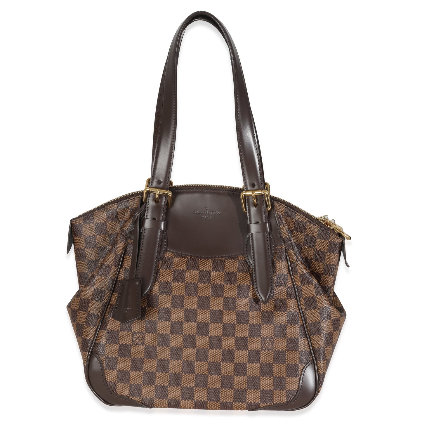 Louis Vuitton Damier Ebene Verona MM Canvas Handbag Verona Mm