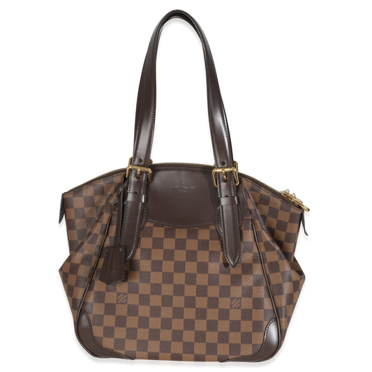 Louis Vuitton Damier Ebene Verona MM Canvas Handbag Verona Mm