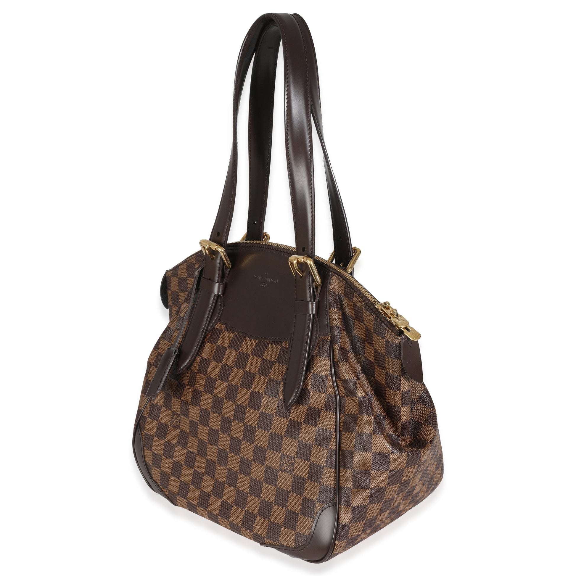 Louis Vuitton Damier Ebene Verona MM Canvas Handbag Verona Mm
