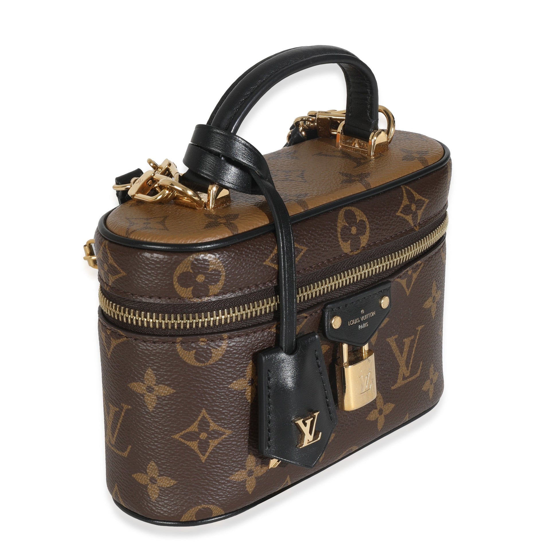 Louis Vuitton Reverse Vanity PM Monogram Canvas Handbag Vanity Pm