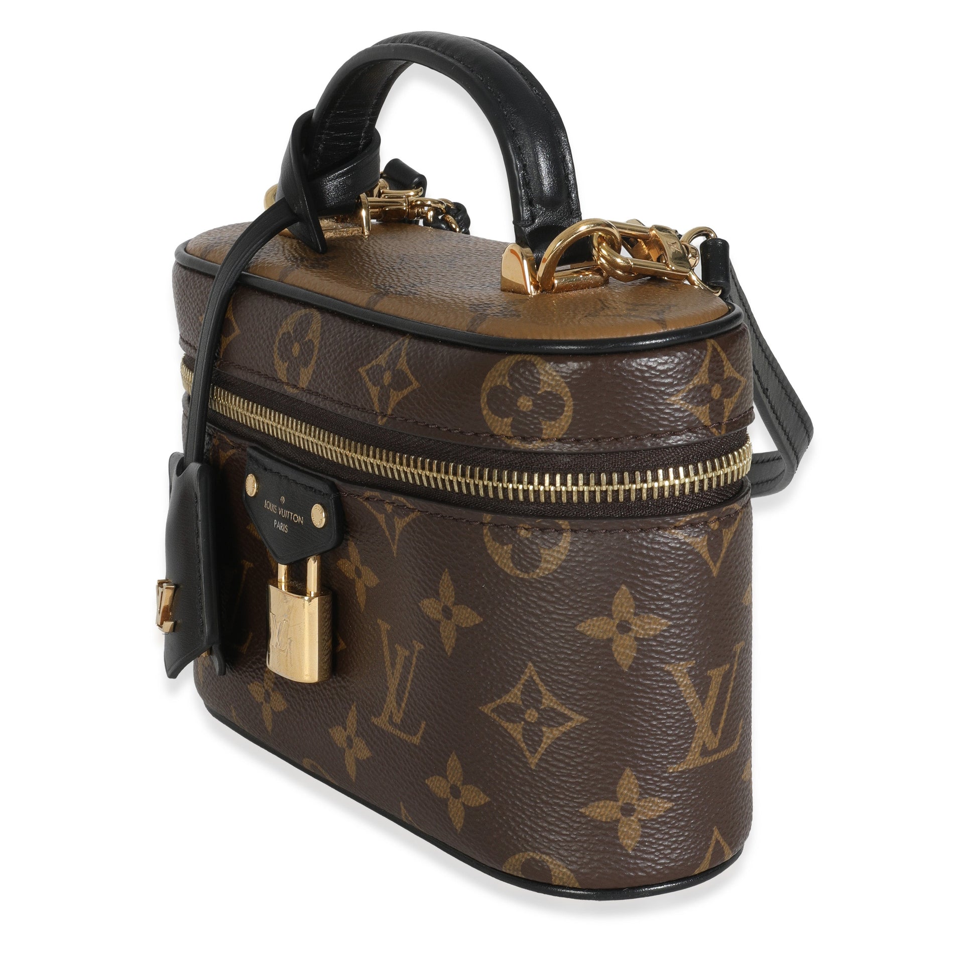 Louis Vuitton Reverse Vanity PM Monogram Canvas Handbag Vanity Pm