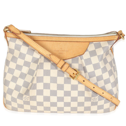 Louis Vuitton Damier Azur Siracusa PM Canvas Handbag