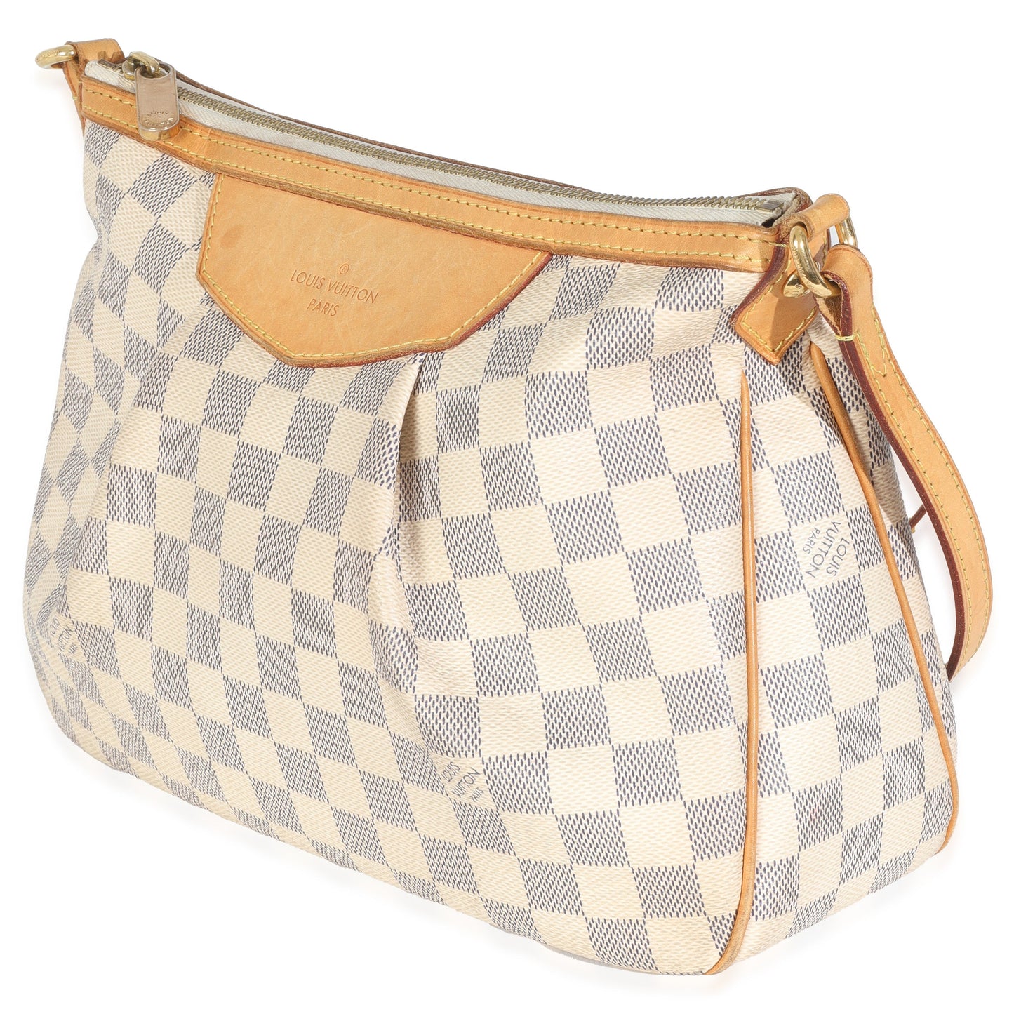 Louis Vuitton Damier Azur Siracusa PM Canvas Handbag
