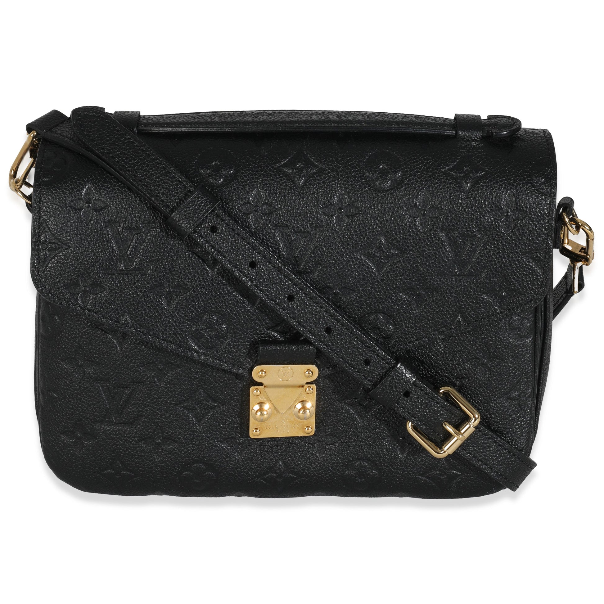 Louis Vuitton Empreinte Pochette Metis Monogram Black Clutch Bag 6