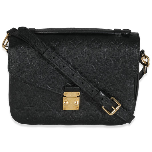 Louis Vuitton Empreinte Pochette Metis Monogram Black Clutch Bag 6