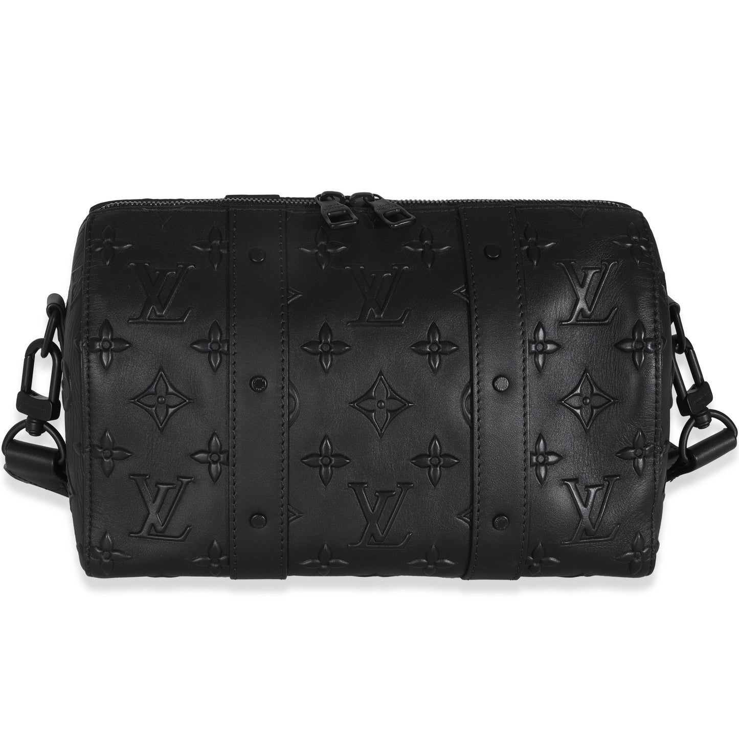 Louis Vuitton Seal City Keepall Monogram Black Handbag