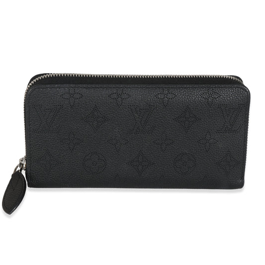 Louis Vuitton Mahina Zippy Monogram Black Wallet Case