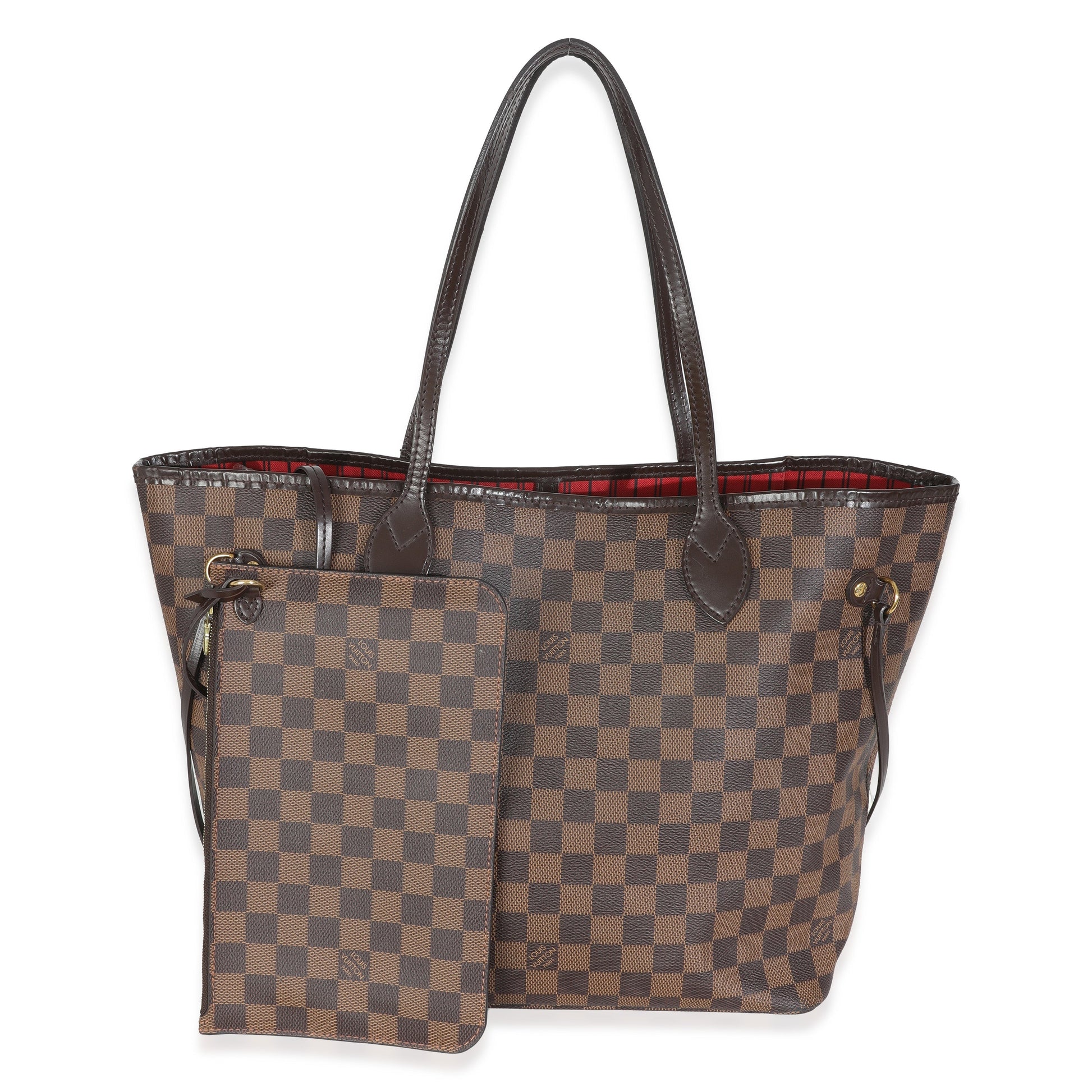 Louis Vuitton Damier Ebene Neverfull MM Canvas Tote Bag 8