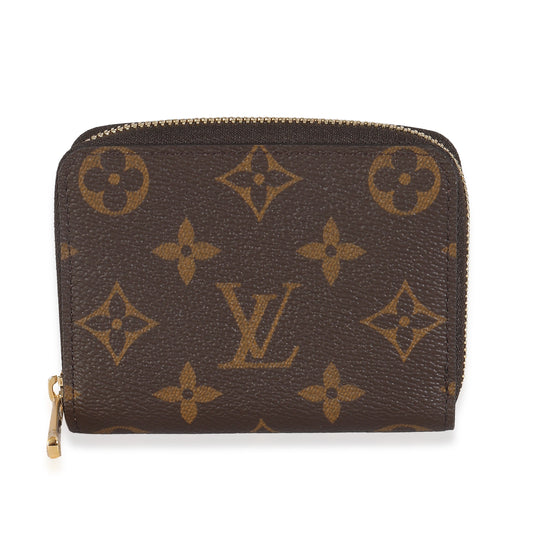 Louis Vuitton Zippy Coin Purse Monogram Canvas Wallet Case