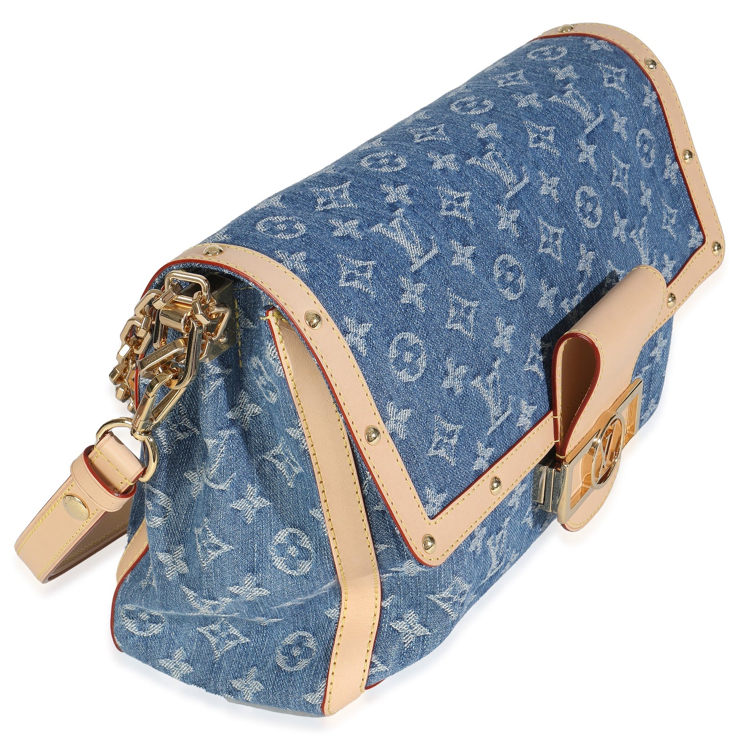 Louis Vuitton Dauphine Soft GM Monogram Denim Blue Handbag
