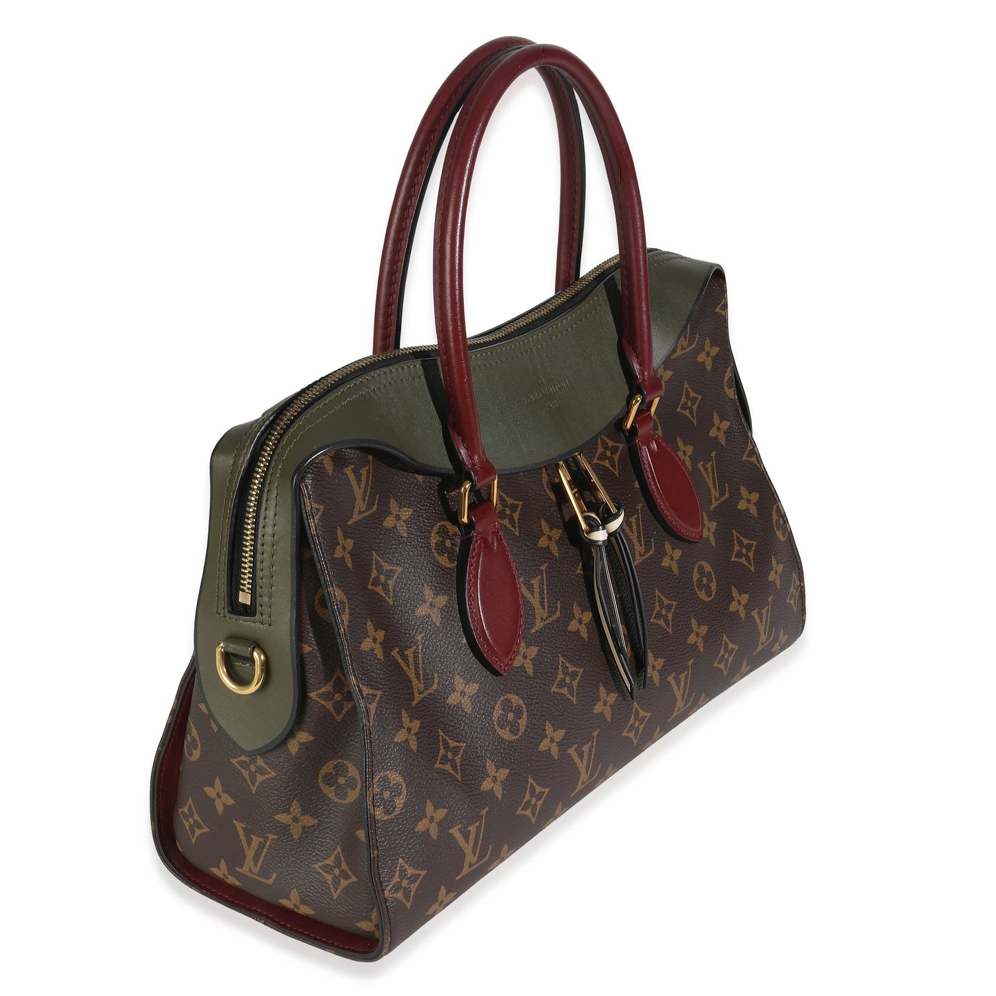Louis Vuitton Kaki Tuileries NM Monogram Canvas Red Handbag