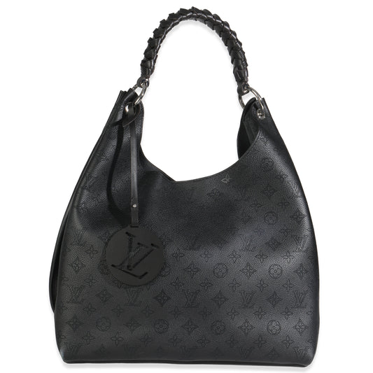 Louis Vuitton Mahina Carmel Monogram Black Shoulder Bag
