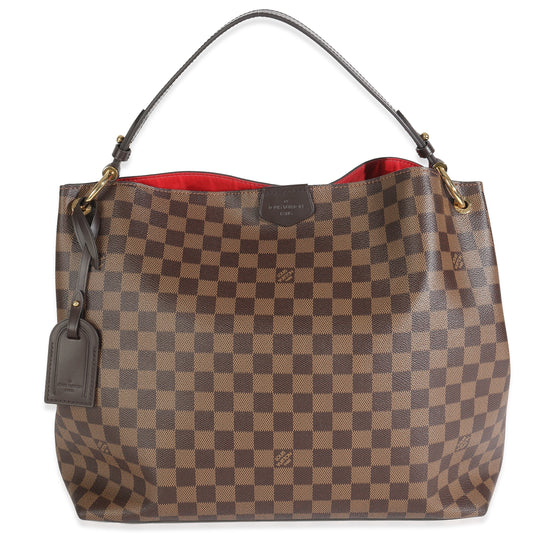 Louis Vuitton Damier Ebene Graceful MM Canvas Handbag Graceful Mm