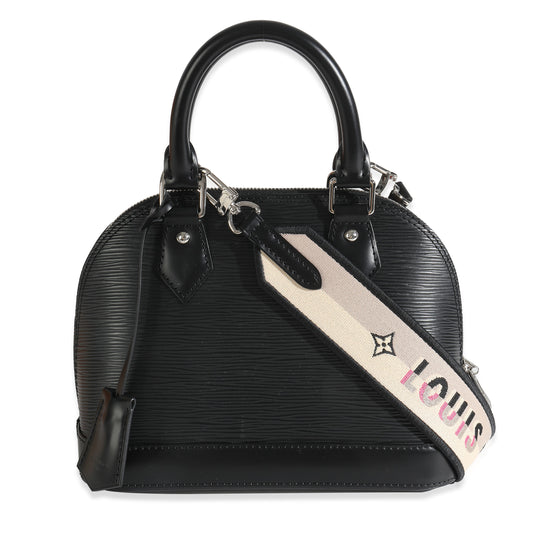 Louis Vuitton Epi Jacquard Alma BB Black Handbag