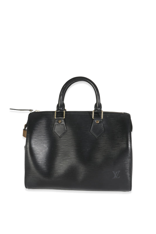 Louis Vuitton Epi Speedy 25 Black Handbag