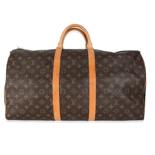 Louis Vuitton Keepall Bandouliere 55 Monogram Canvas Handbag