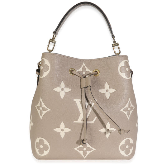 Louis Vuitton Tourterelle Creme Empreinte Giant Neonoe Monogram Handbag Neonoe Mm