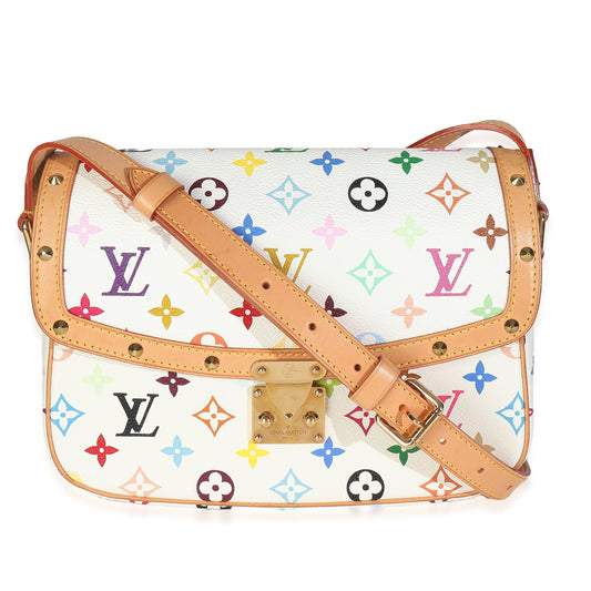Louis Vuitton Sologne Monogram Canvas White Multicolor Handbag