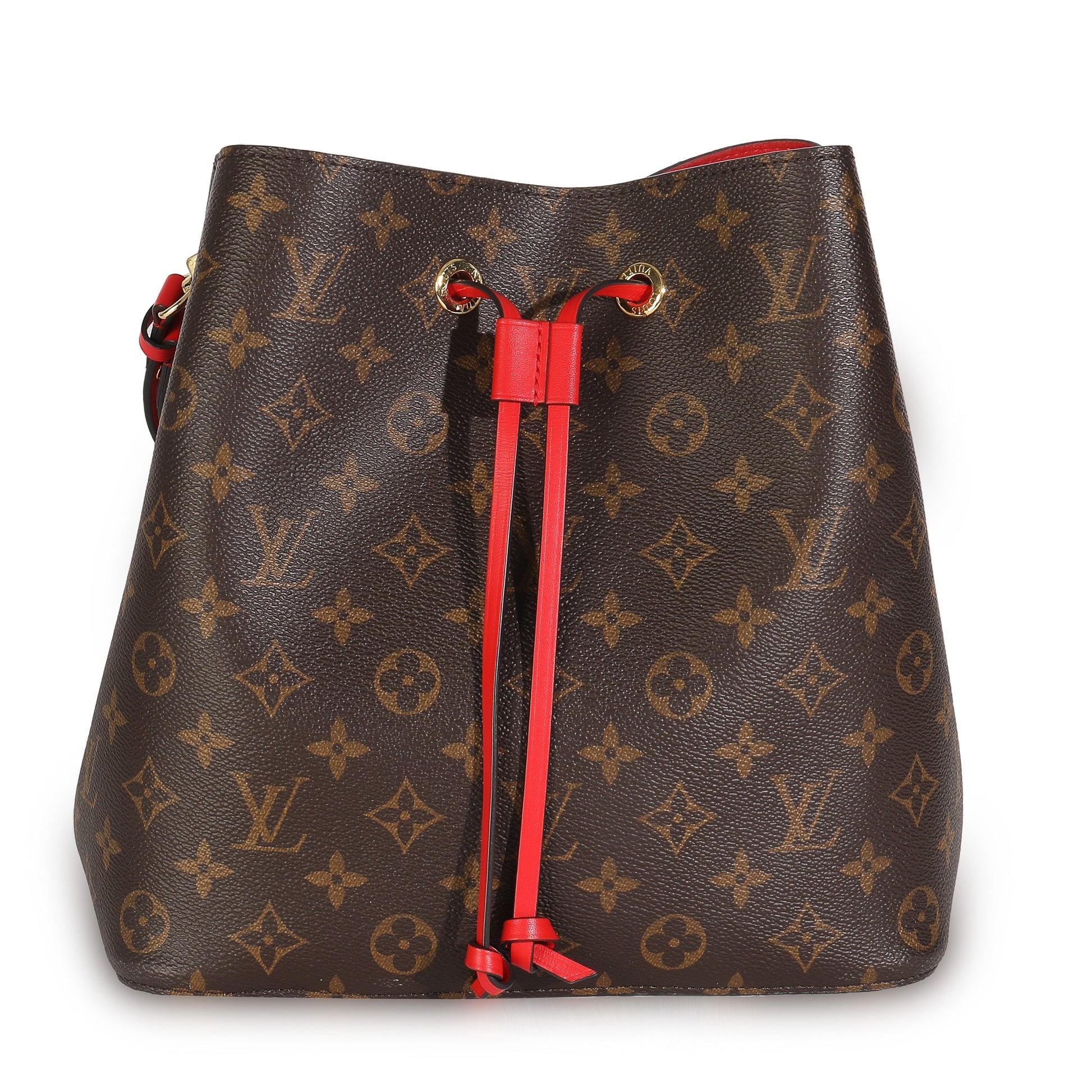 Louis Vuitton Poppy Neonoe MM Monogram Canvas Handbag Neonoe Mm