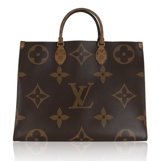 Louis Vuitton Reverse Onthego GM Monogram Canvas Handbag 6