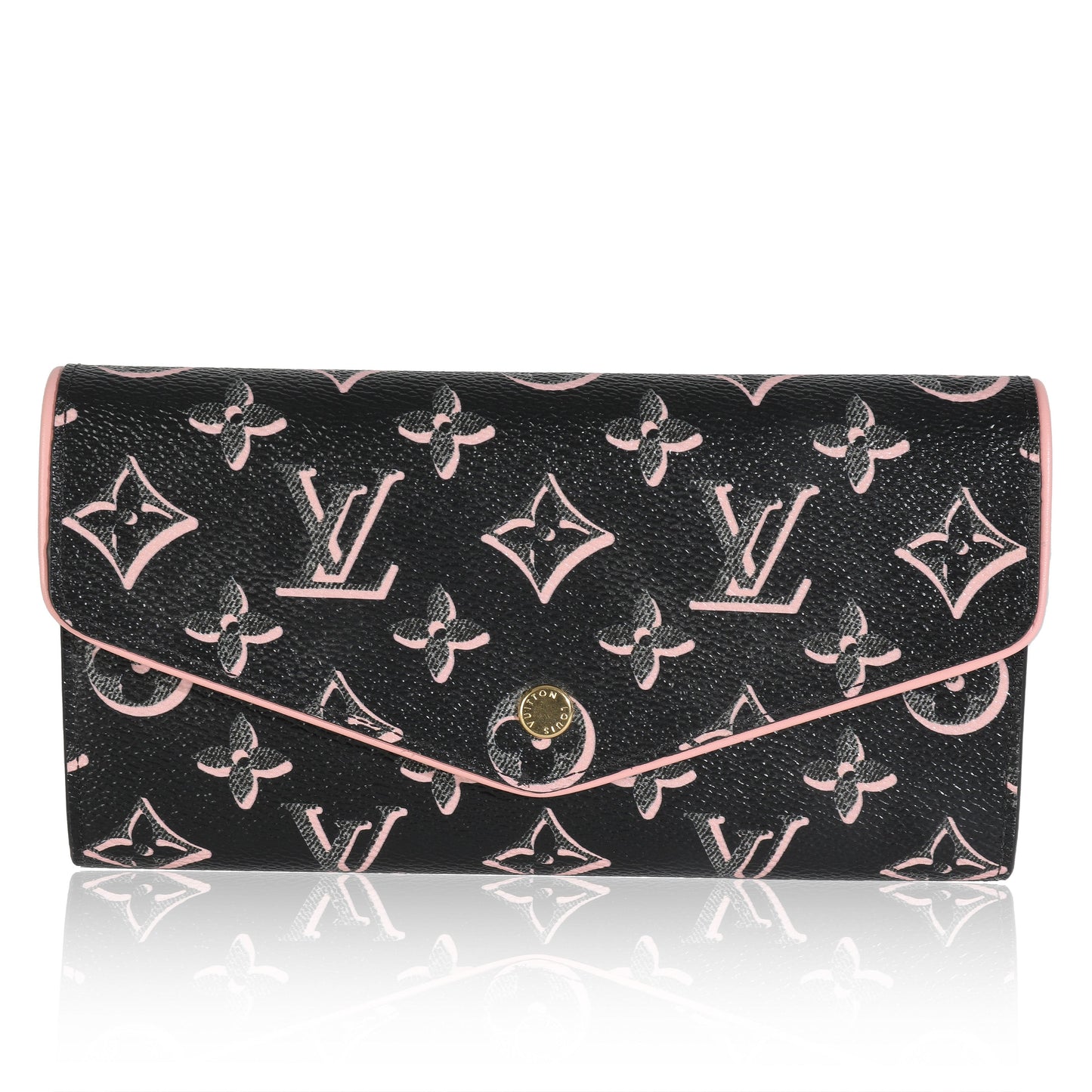 Louis Vuitton Fall You Sarah Monogram Canvas Black Wallet Case