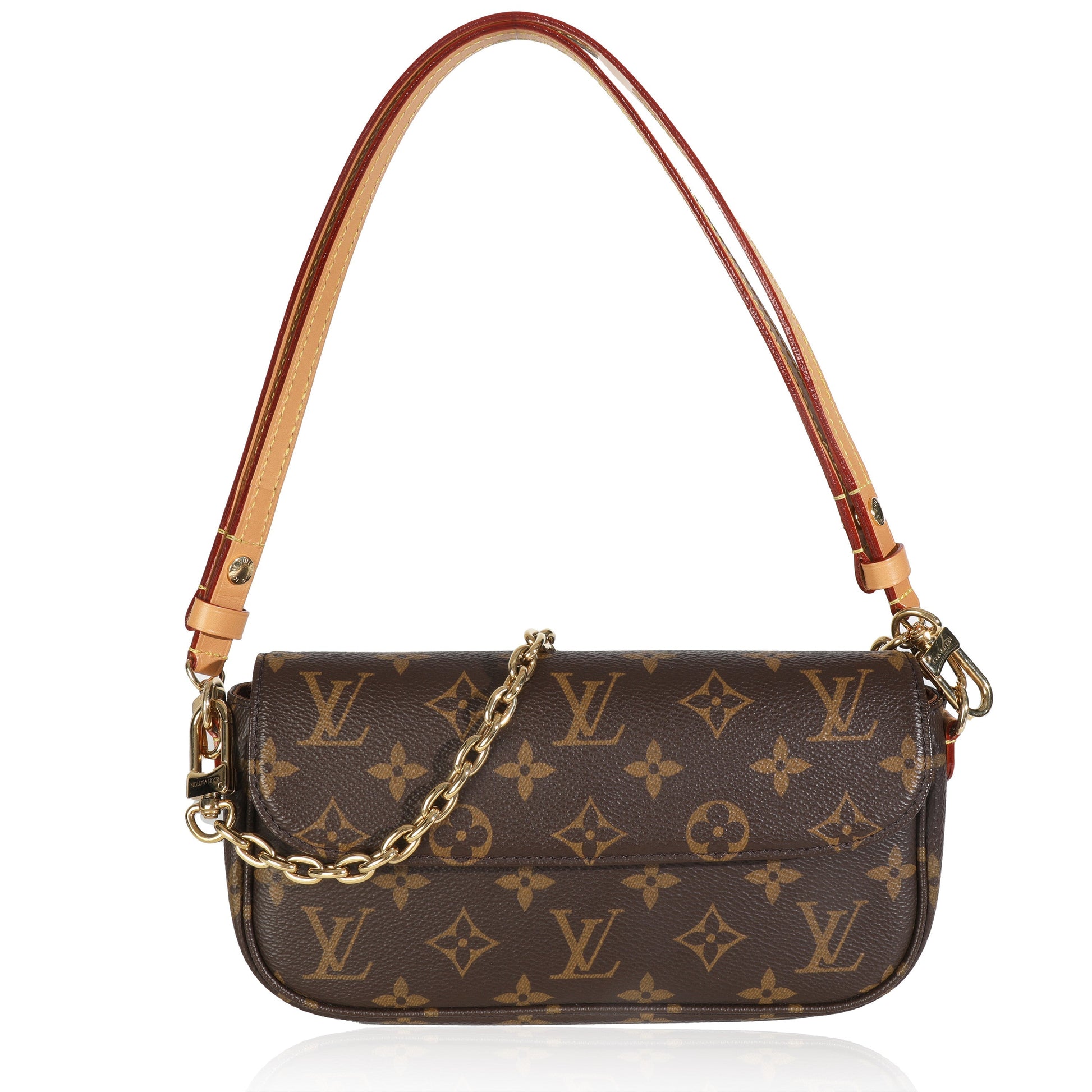 Louis Vuitton Ivy On Monogram Canvas Chain Wallet Case On Chain