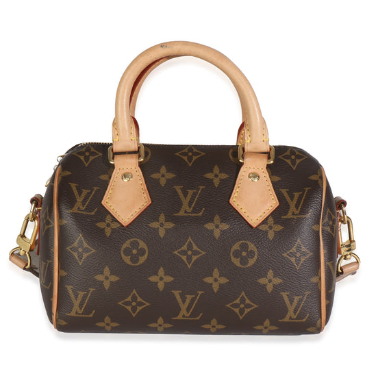 Louis Vuitton Speedy Bandouliere 20 Monogram Canvas Beige Handbag Bandouliere 20