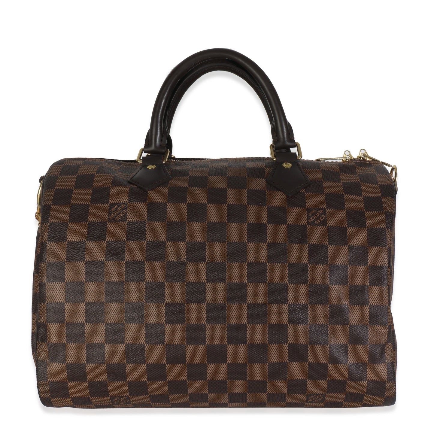 Louis Vuitton Damier Ebene Speedy Bandouliere 30 Canvas Handbag